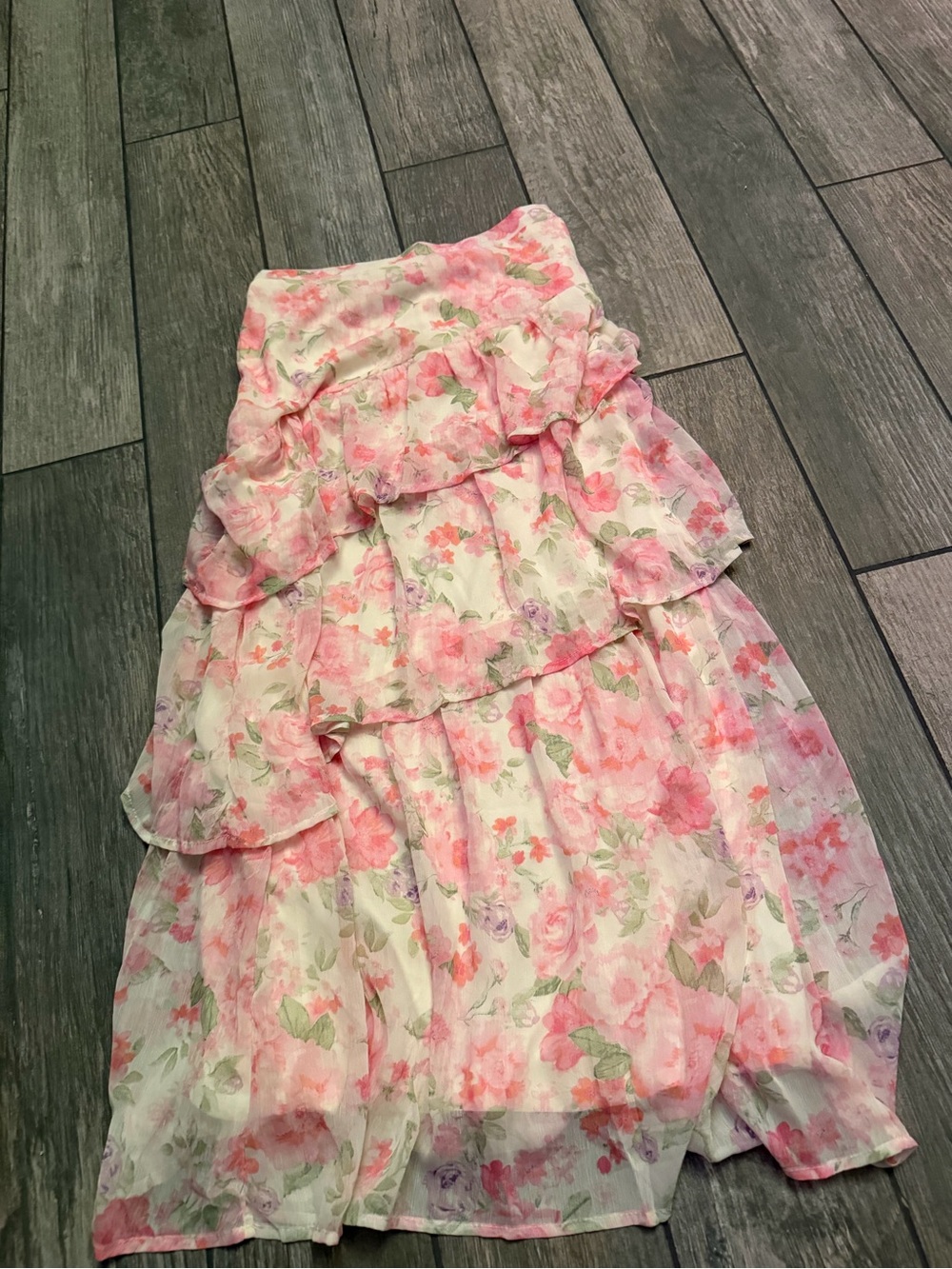 New Altar’d State Kesley Tiered Maxi Skirt - Picture 2 of 2